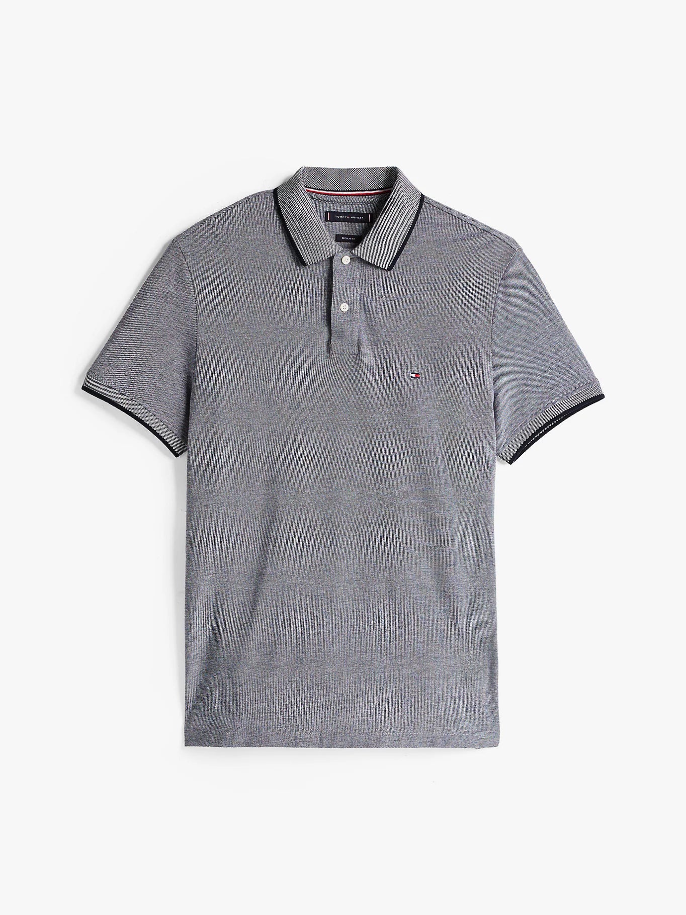 Tommy Hilfiger miesten pikeepaita, OXFORD TWO TONE TIPPED REG POLO Tummansininen - Image 3