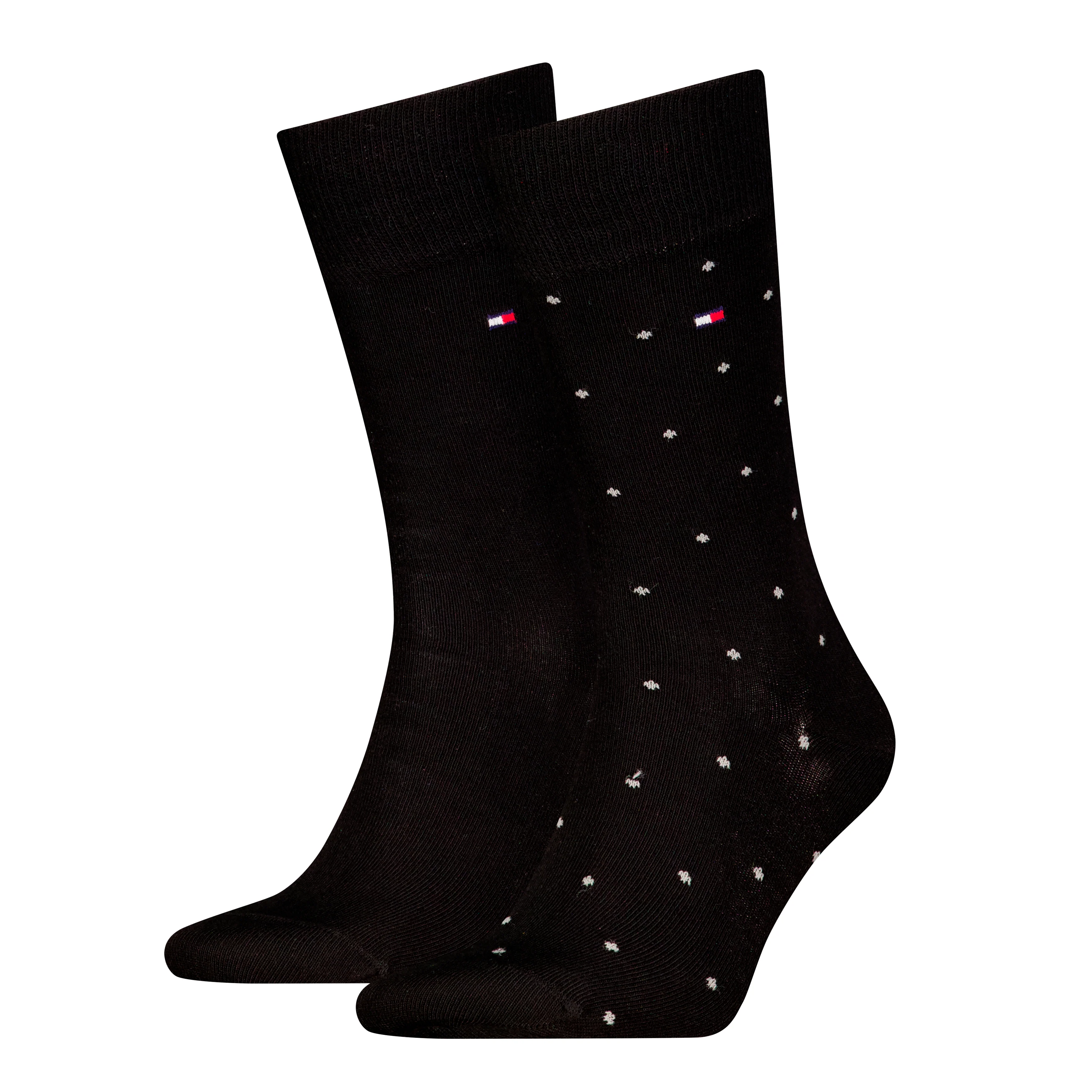 Tommy Hilfiger Miesten Sukat 2-Pack, MEN SOCK DOT NOS Musta - Image 2