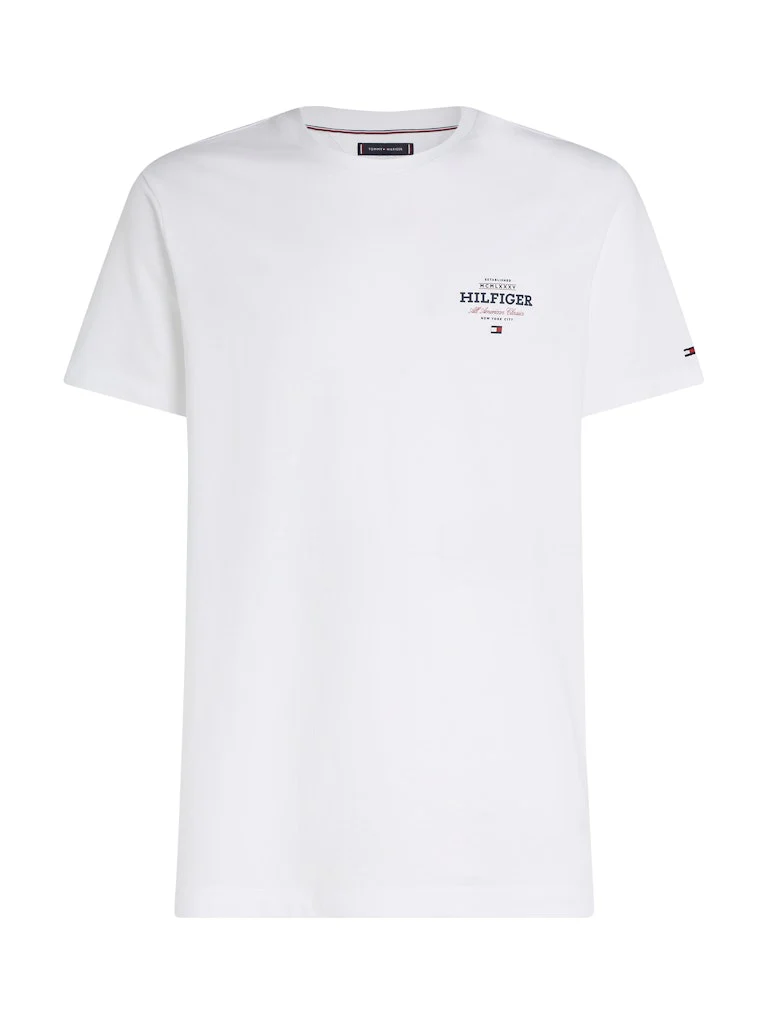 Tommy Hilfiger miesten t-paita, MONOTYPE ALL AMERICA, C1O Valkoinen - Image 4