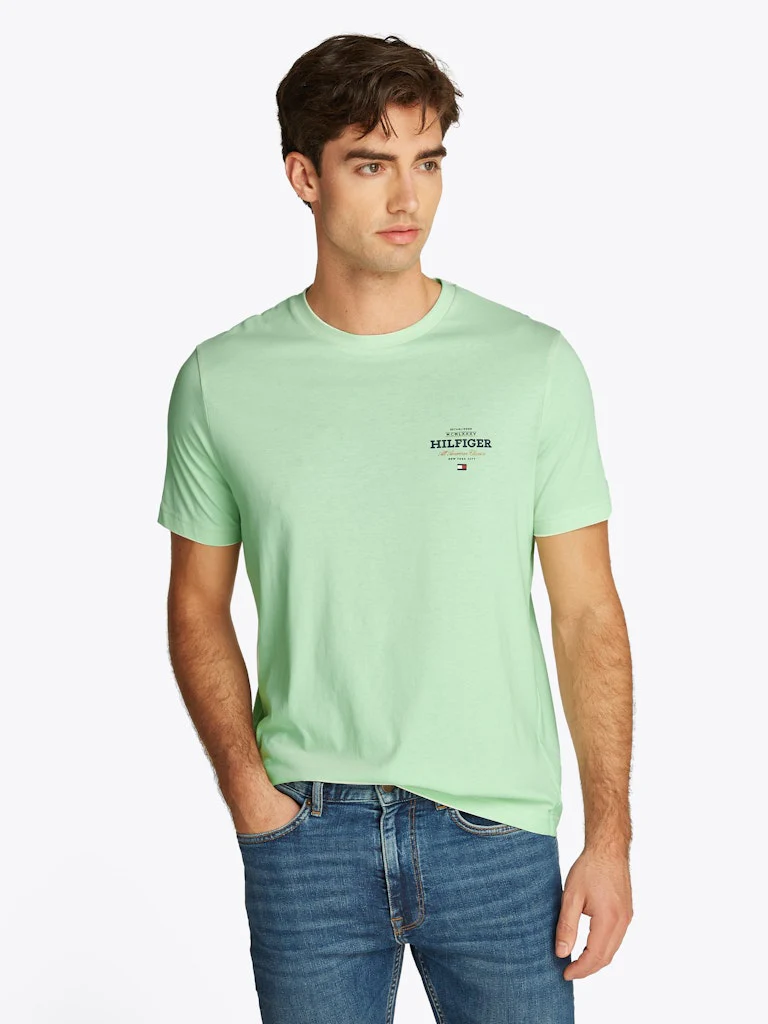 Tommy Hilfiger miesten t-paita, MONOTYPE ALL AMERICAN TEE Mintunvihreä