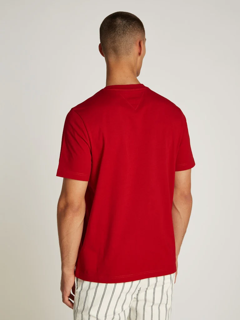 Tommy Hilfiger Miesten T-paita, MONOTYPE PRINTED LABEL Punainen - Image 2