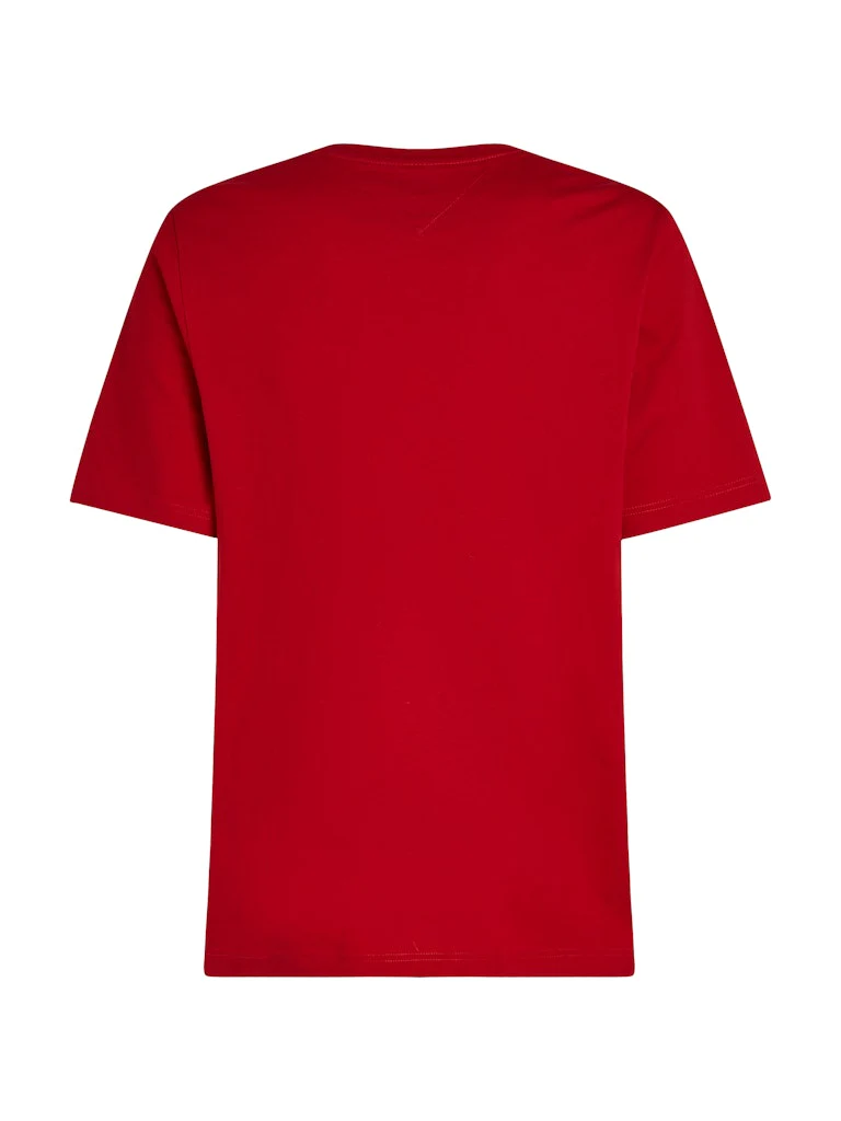 Tommy Hilfiger Miesten T-paita, MONOTYPE PRINTED LABEL Punainen - Image 4