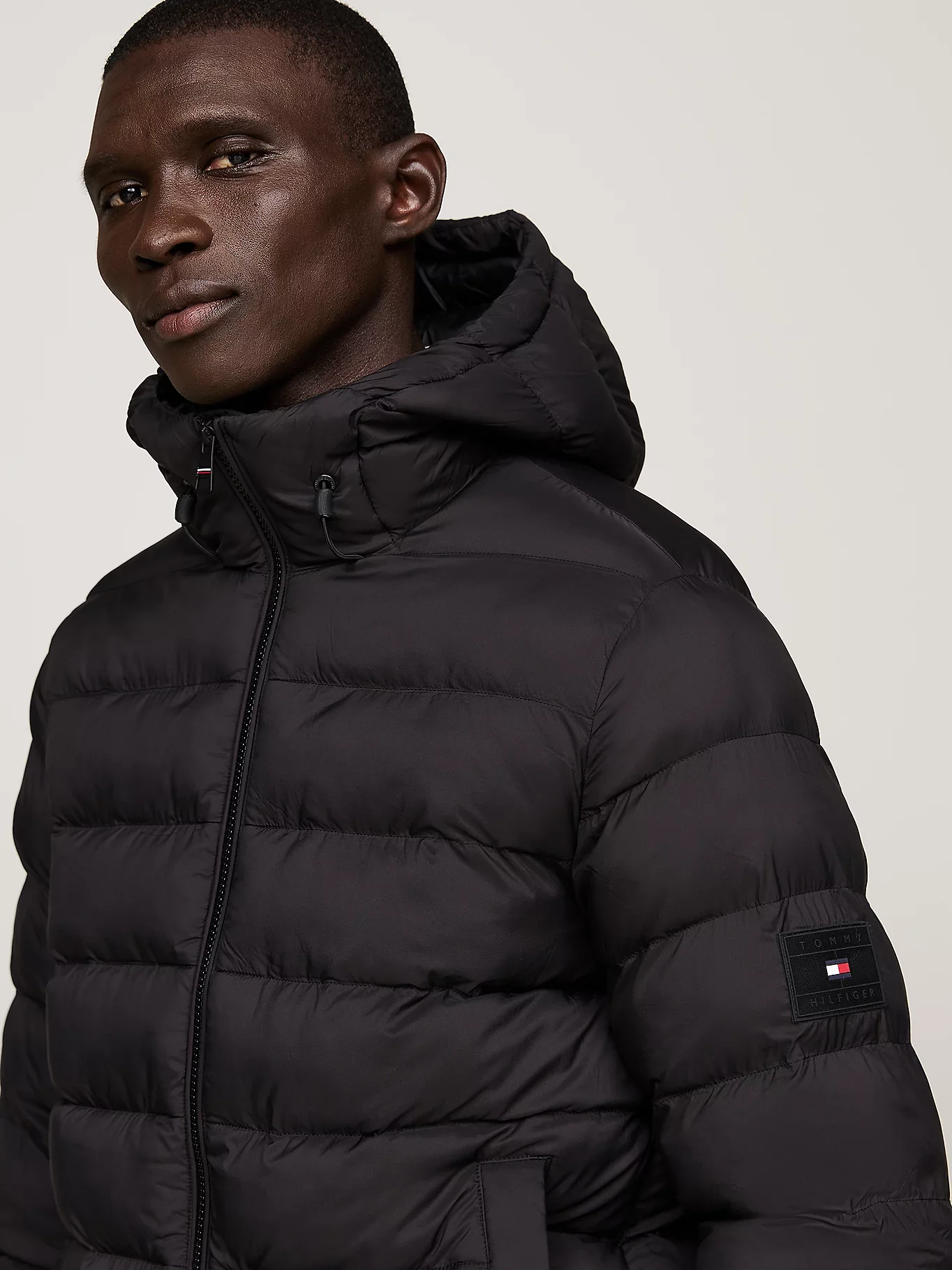 Tommy Hilfiger Miesten Takki, HOODED JACKET Musta - Image 4