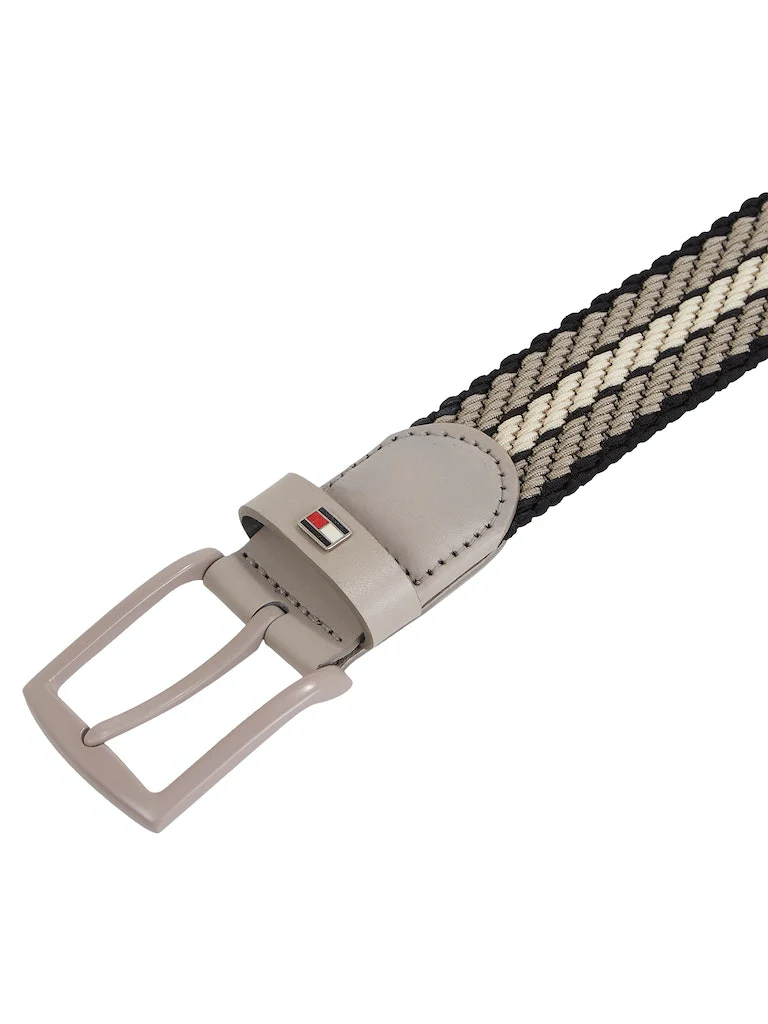 Tommy Hilfiger Miesten Vyö, DENTON ELASTIC BELT Ruskea Kuosi - Image 2