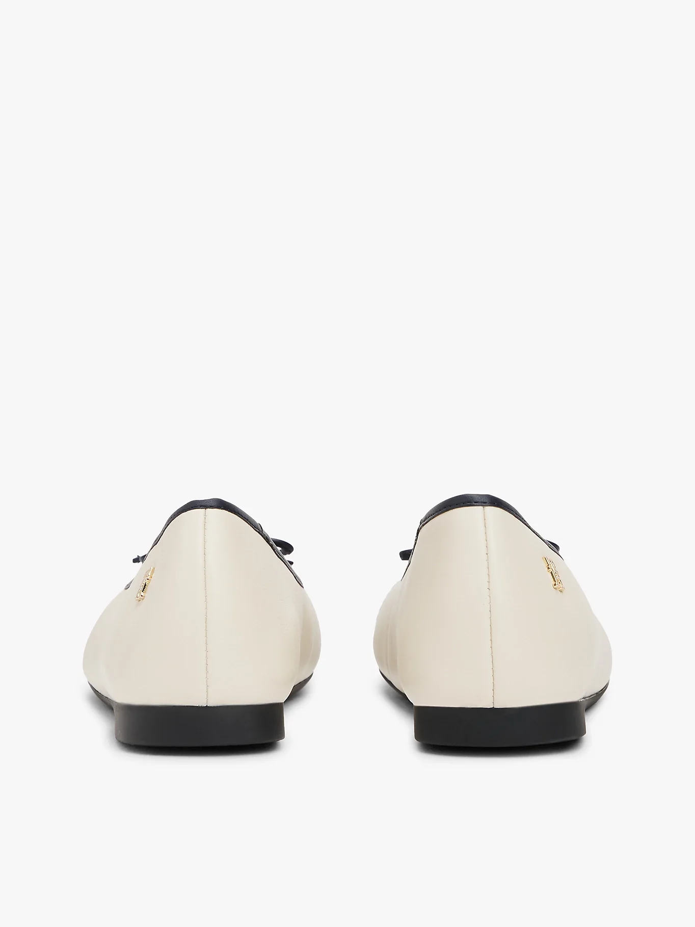 Tommy Hilfiger naisten balleriinat, TOE CAP LEATHER BALLERINA Beige Kuosi - Image 5