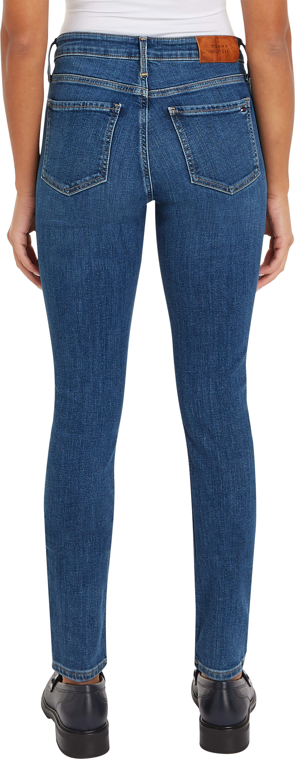 Tommy Hilfiger naisten farkut, COMO SKINNY RW MID BLUE Indigo - Image 2