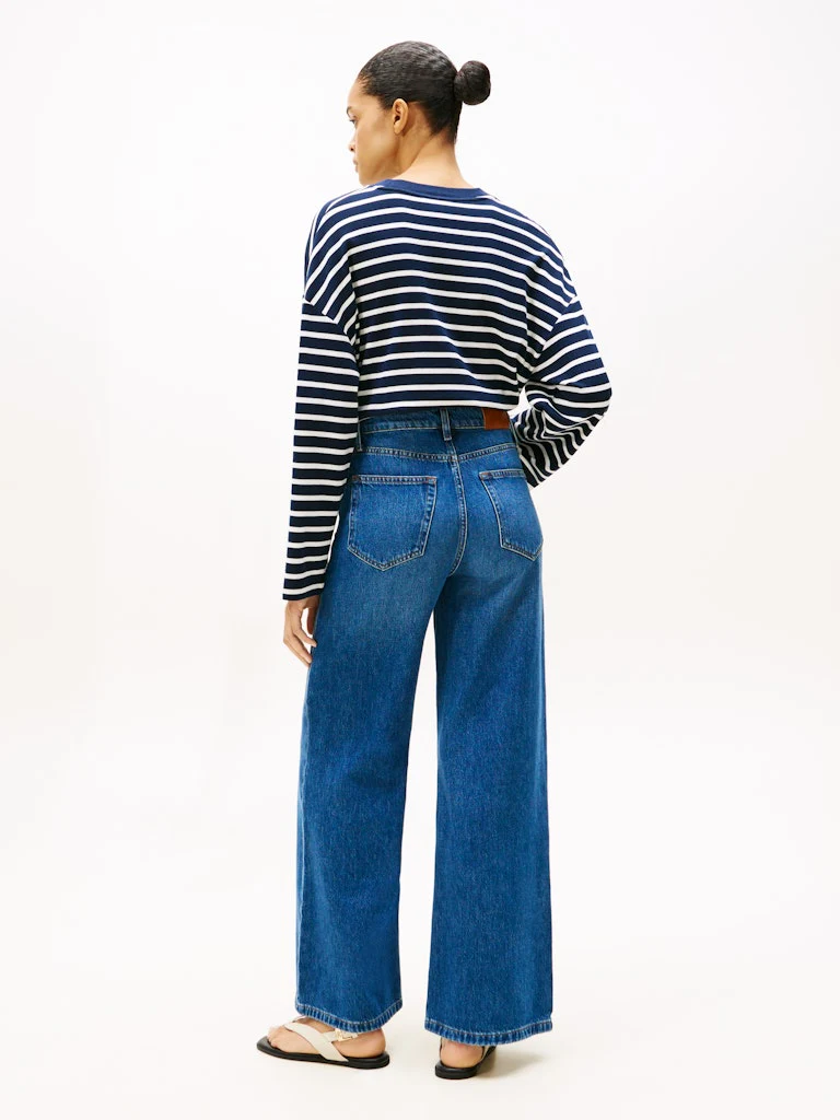 Tommy Hilfiger naisten farkut, FLO WIDE LEG JEANS Indigo - Image 2