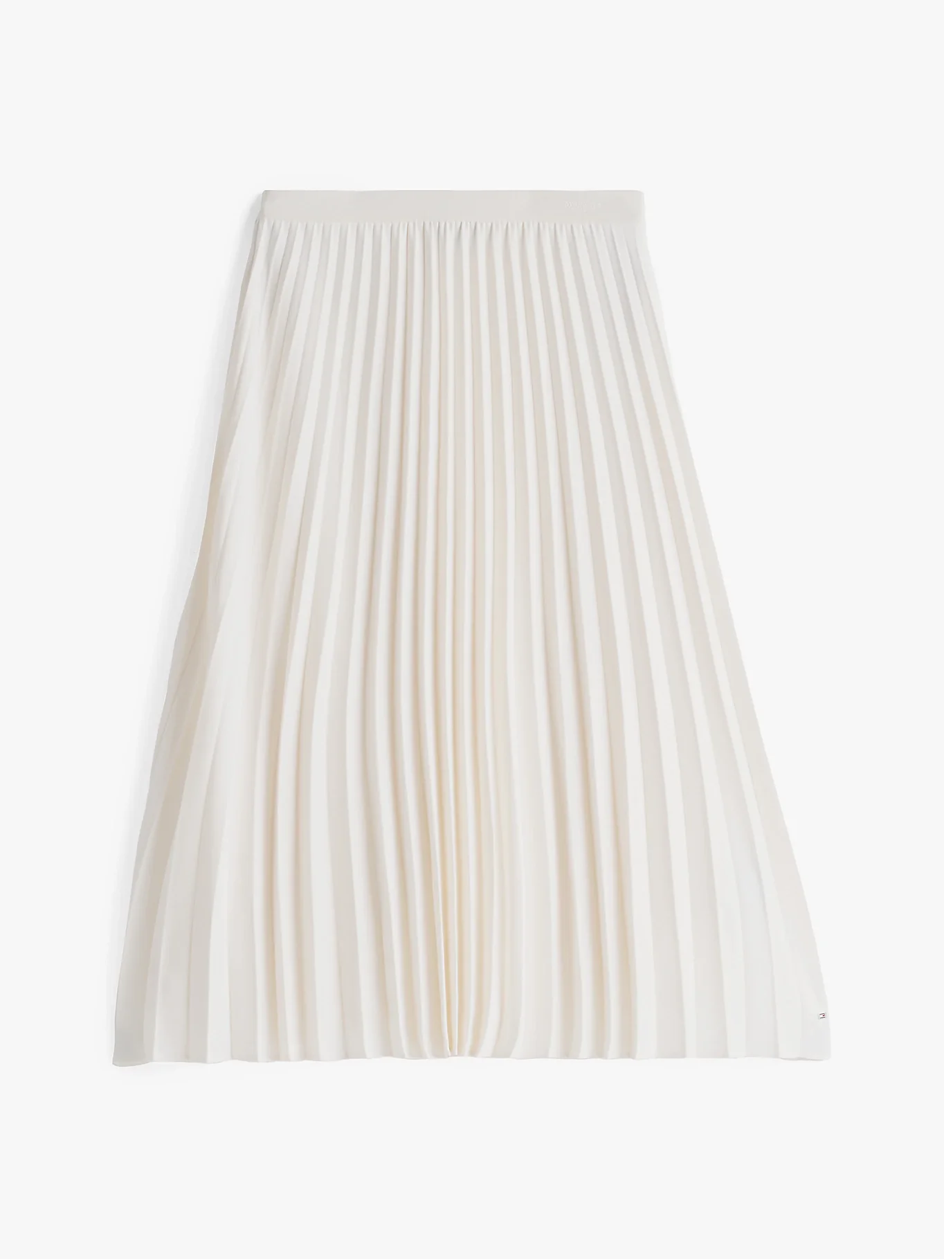Tommy Hilfiger naisten hame, FLUID PLEATED PULL ON MIDI SKIRT Luonnonvalkoinen - Image 4