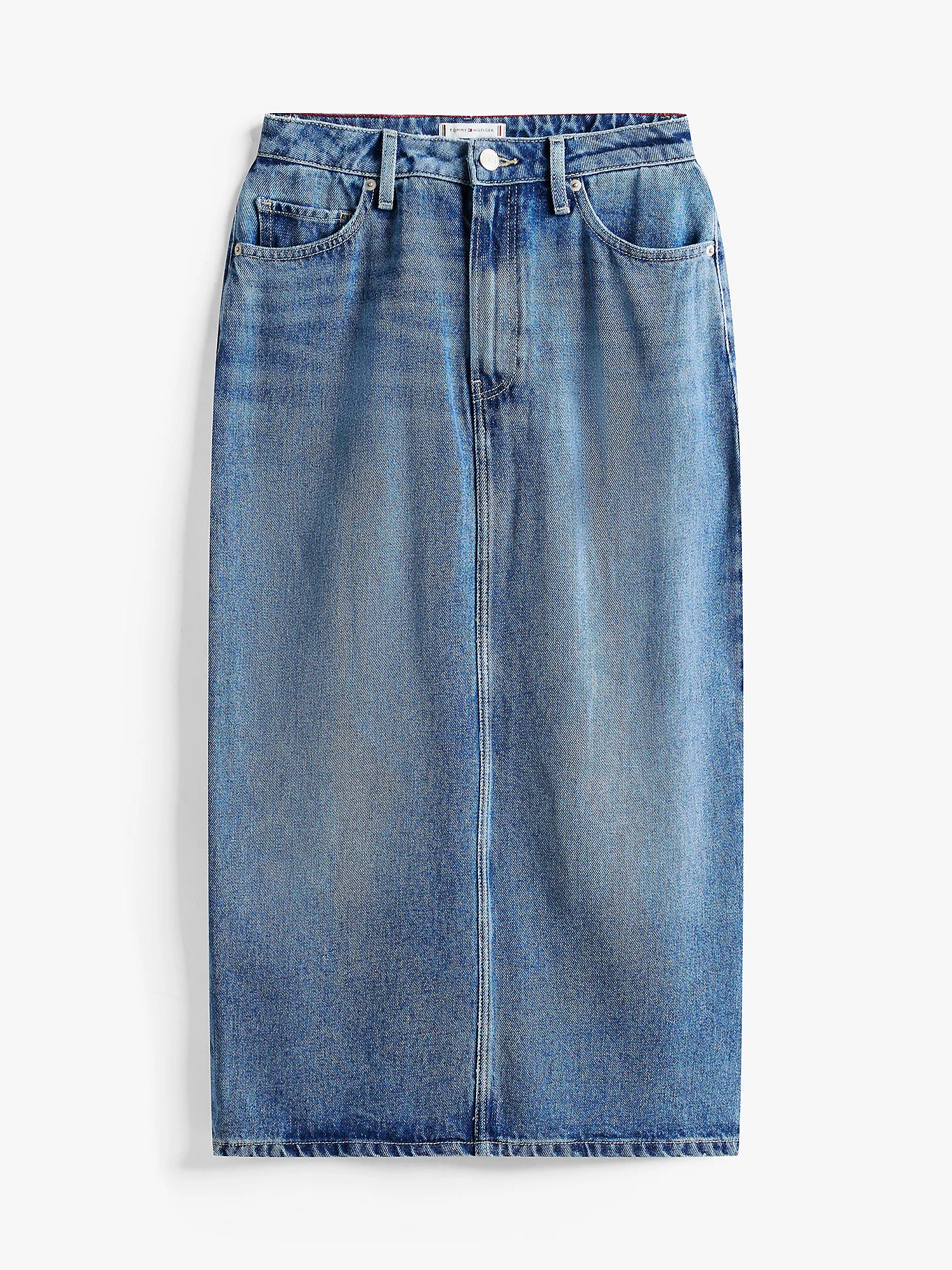 Tommy Hilfiger naisten hame, LANA MIDI HW SKIRT Indigo - Image 5