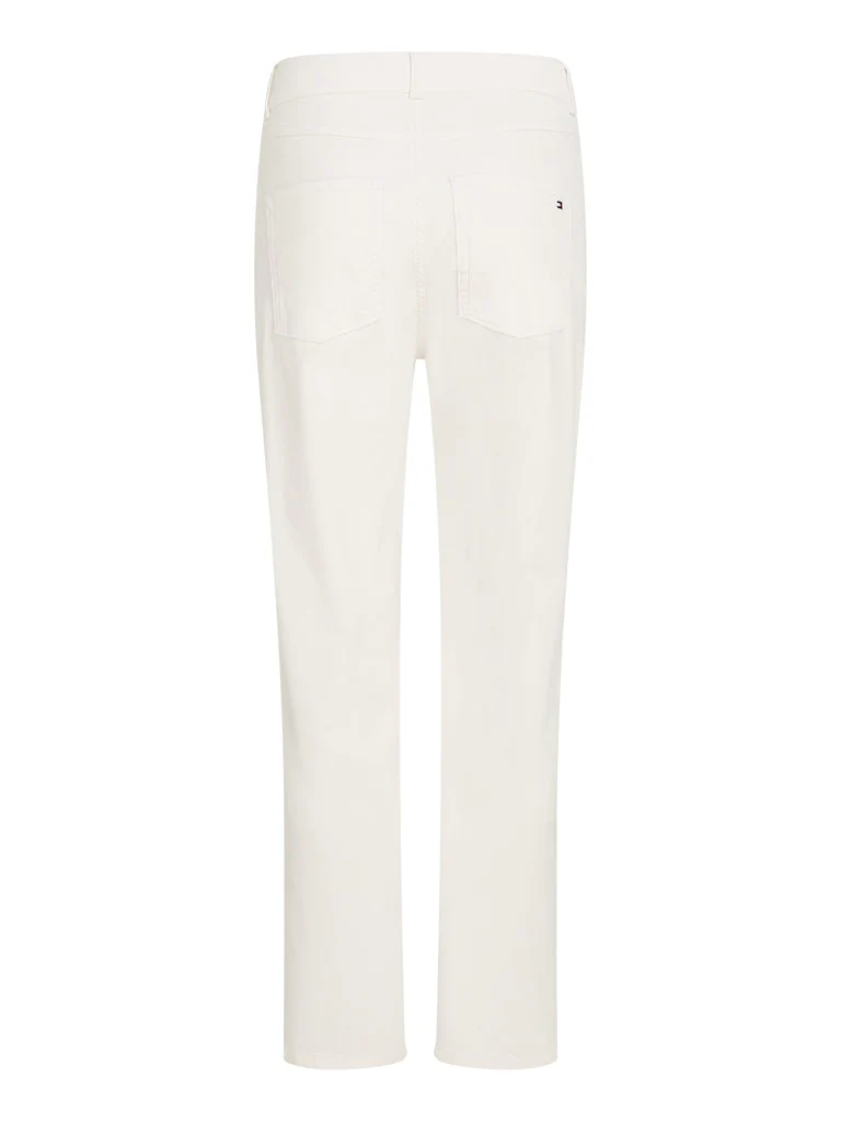 Tommy Hilfiger Naisten Housut, CORDUROY STRETCH SLIM PANT Luonnonvalkoinen - Image 2