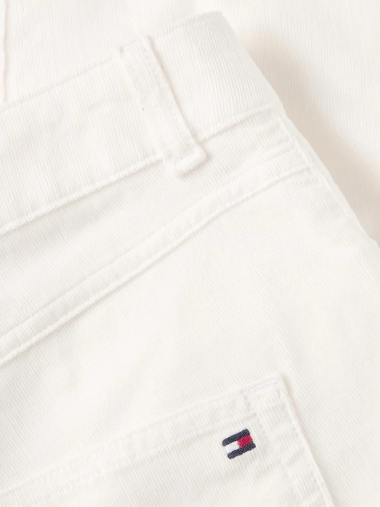 Tommy Hilfiger Naisten Housut, CORDUROY STRETCH SLIM PANT Luonnonvalkoinen - Image 3