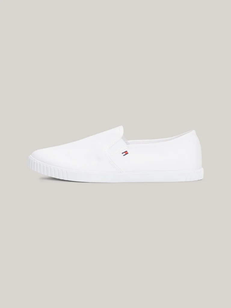 Tommy Hilfiger naisten kengät, CANVAS SLIP-ON SNEAKER Valkoinen - Image 5