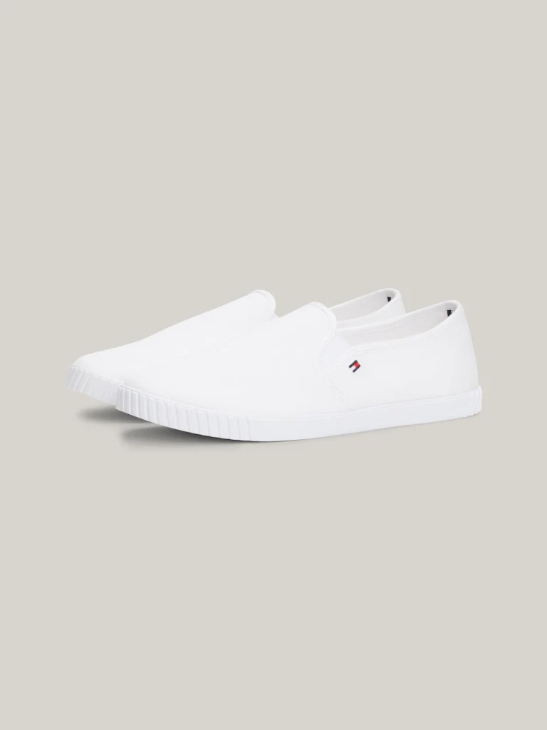 Tommy Hilfiger naisten kengät, CANVAS SLIP-ON SNEAKER Valkoinen - Image 6