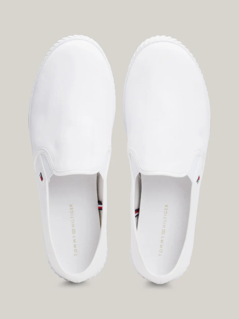 Tommy Hilfiger naisten kengät, CANVAS SLIP-ON SNEAKER Valkoinen - Image 7
