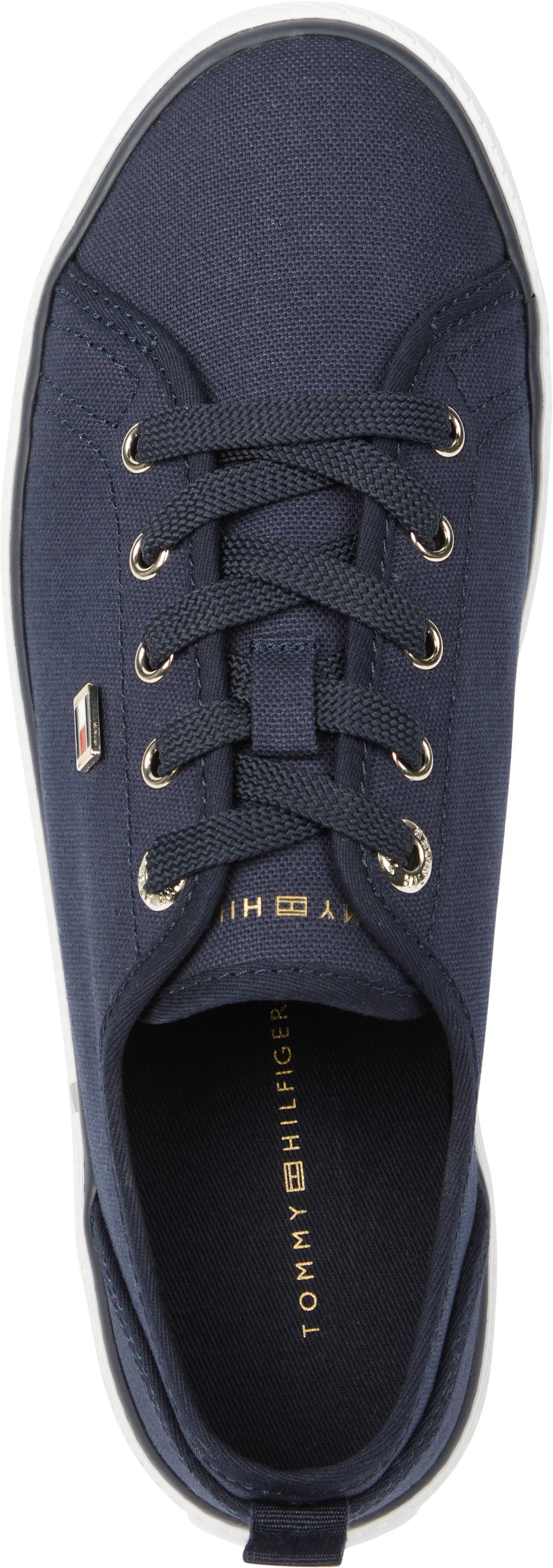 Tommy Hilfiger Naisten Kengät, VULC CANVAS SNEAKER Tummansininen - Image 5