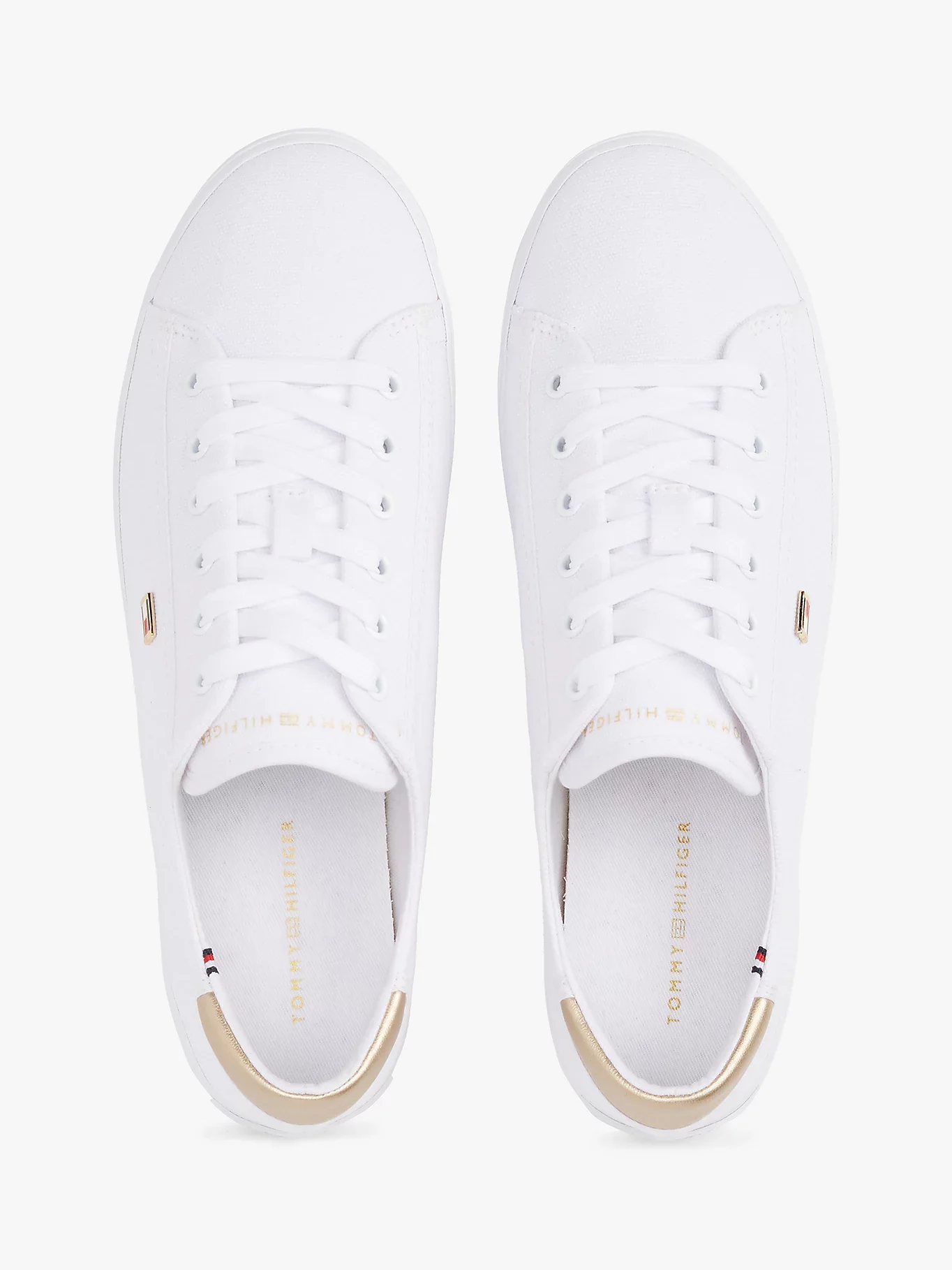 Tommy Hilfiger naisten tennarit Vulk Canvas Lace Up Sneaker, valkoinen - Image 3