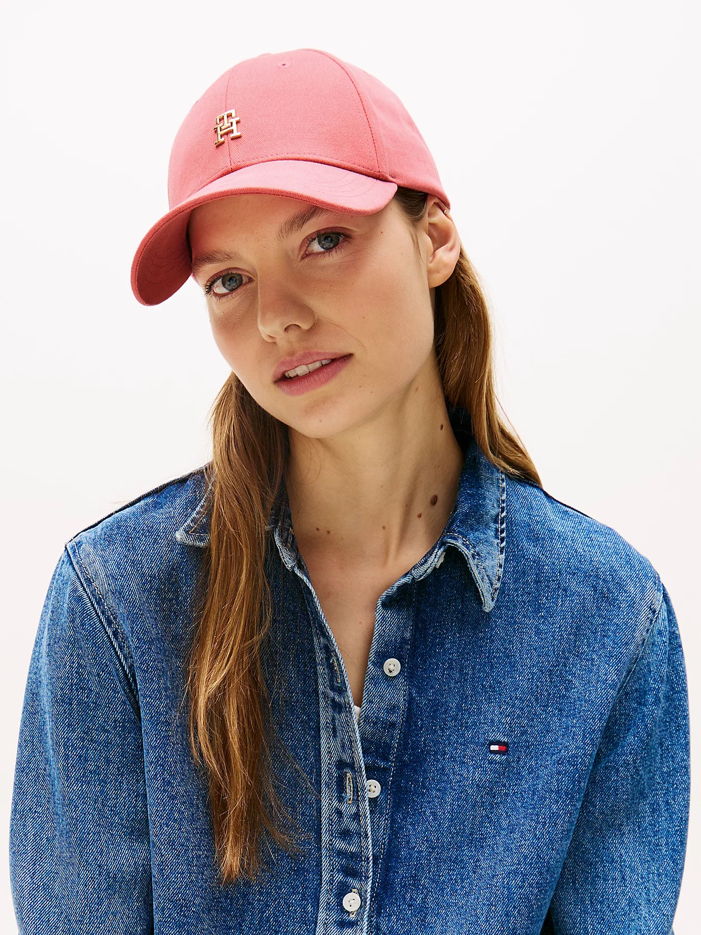 Tommy Hilfiger naisten lippis, ELEVATED CHIC CAP Vaaleanpunainen