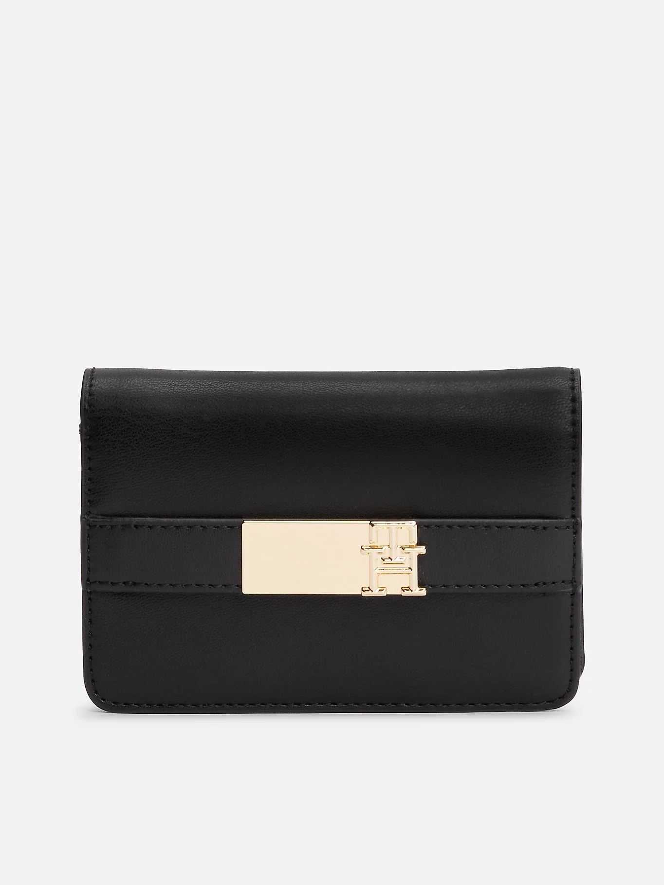 Tommy Hilfiger Naisten Lompakko, TH HERITAGE SLIM MED WALLET Musta