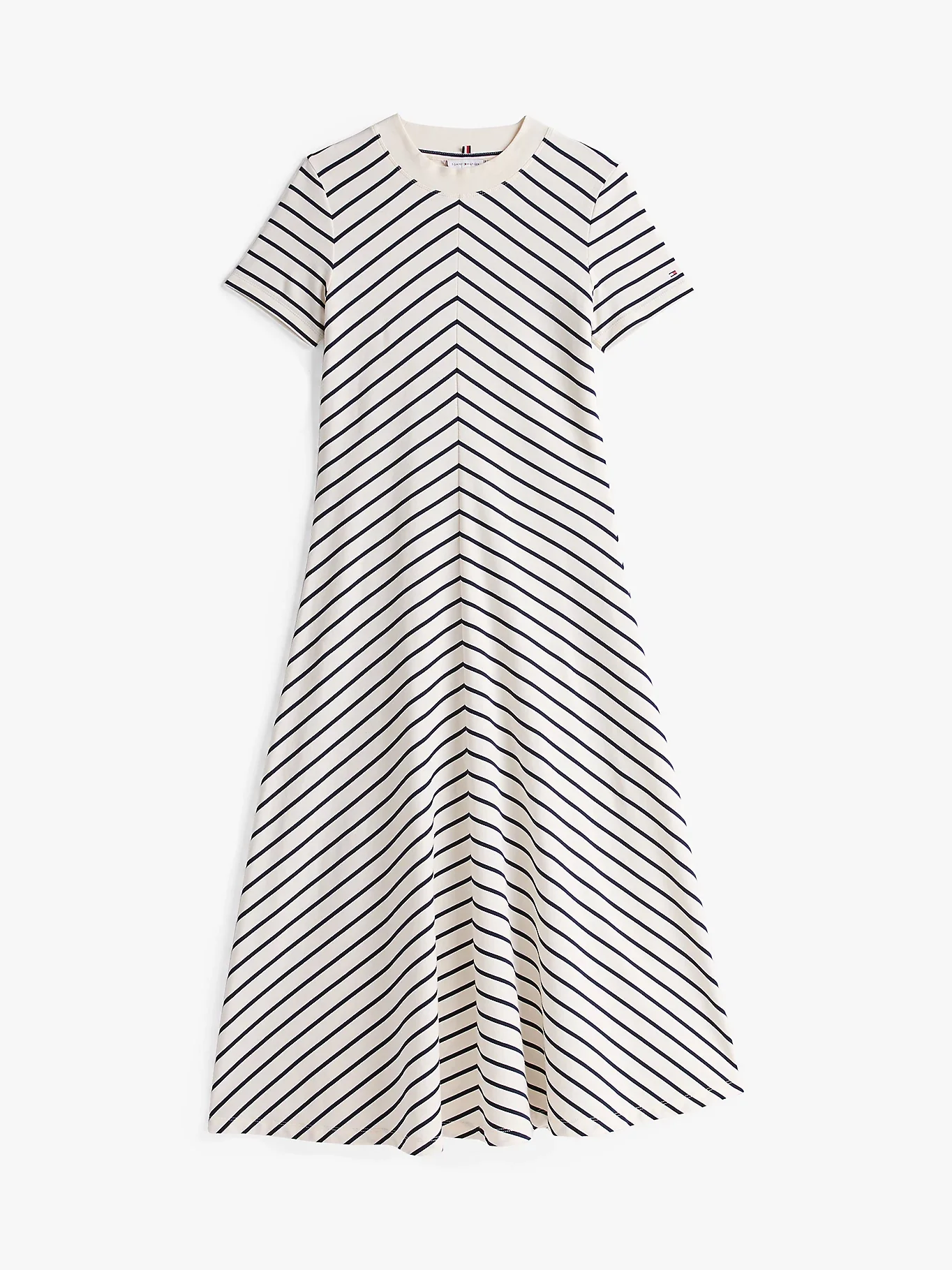 Tommy Hilfiger naisten mekko, MODERN F&F MIDI DRESS Raidallinen Sininen - Image 4