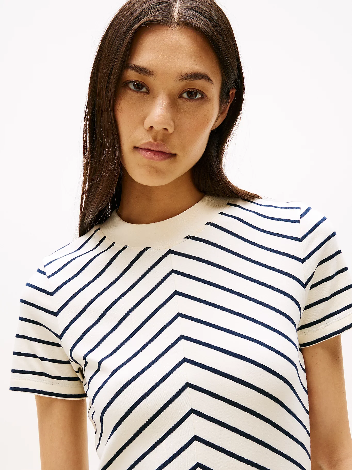 Tommy Hilfiger naisten mekko, MODERN F&F MIDI DRESS Raidallinen Sininen - Image 5