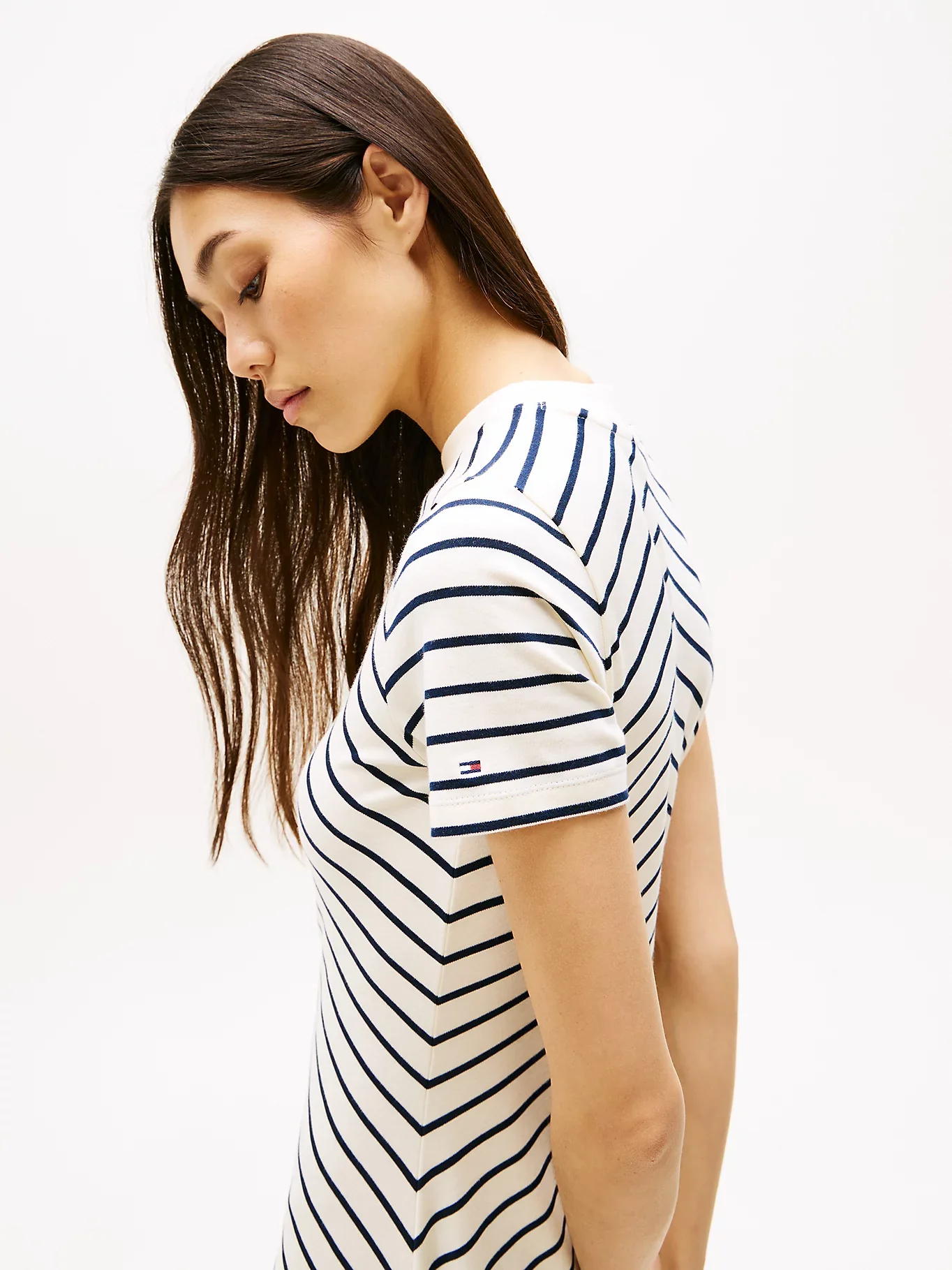 Tommy Hilfiger naisten mekko, MODERN F&F MIDI DRESS Raidallinen Sininen - Image 6
