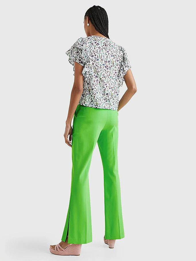 Tommy Hilfiger, Naisten Paita, CO VOILE FLORAL BLOUSE Valkopohjainen Kuosi - Image 2