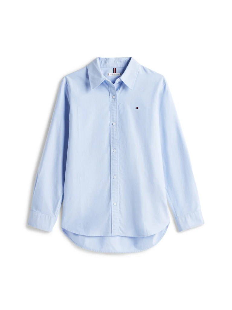 Tommy Hilfiger naisten paitapusero, OXFORD RELAXED FIT SHIRT Vaaleansininen - Image 4