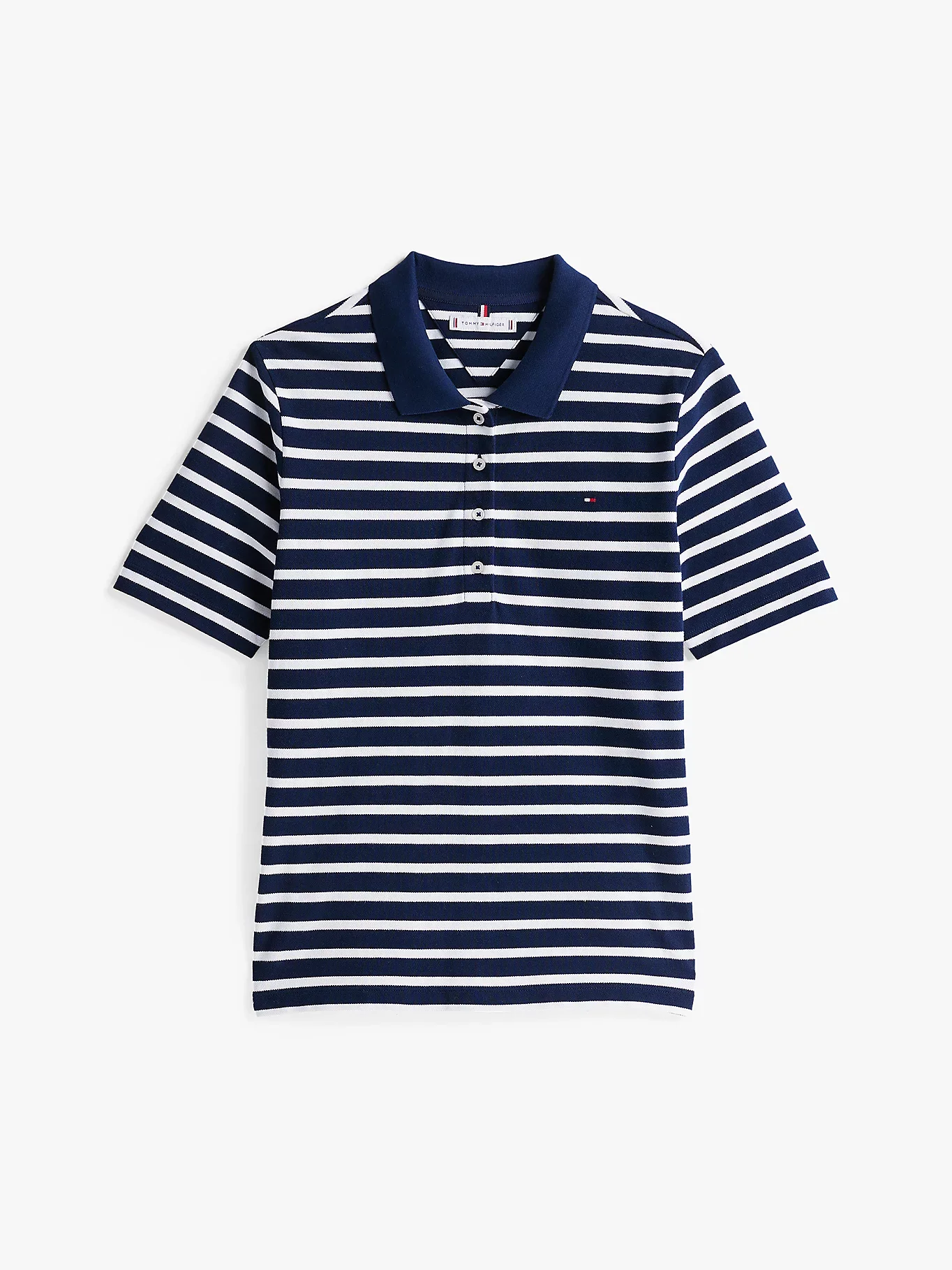 Tommy Hilfiger naisten pikeepaita, 1985 REG PIQUE POLO SS Raidallinen Sininen - Image 3