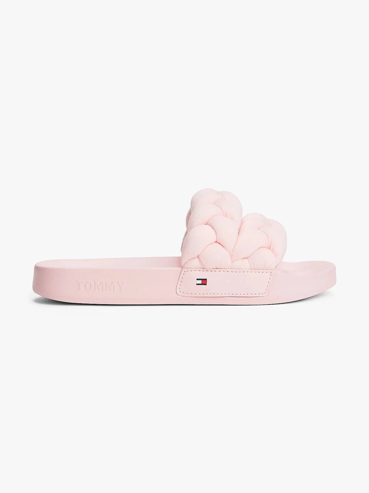 Tommy Hilfiger naisten sandaalit, TJW BRAIDED SLIDE Vaaleanpunainen