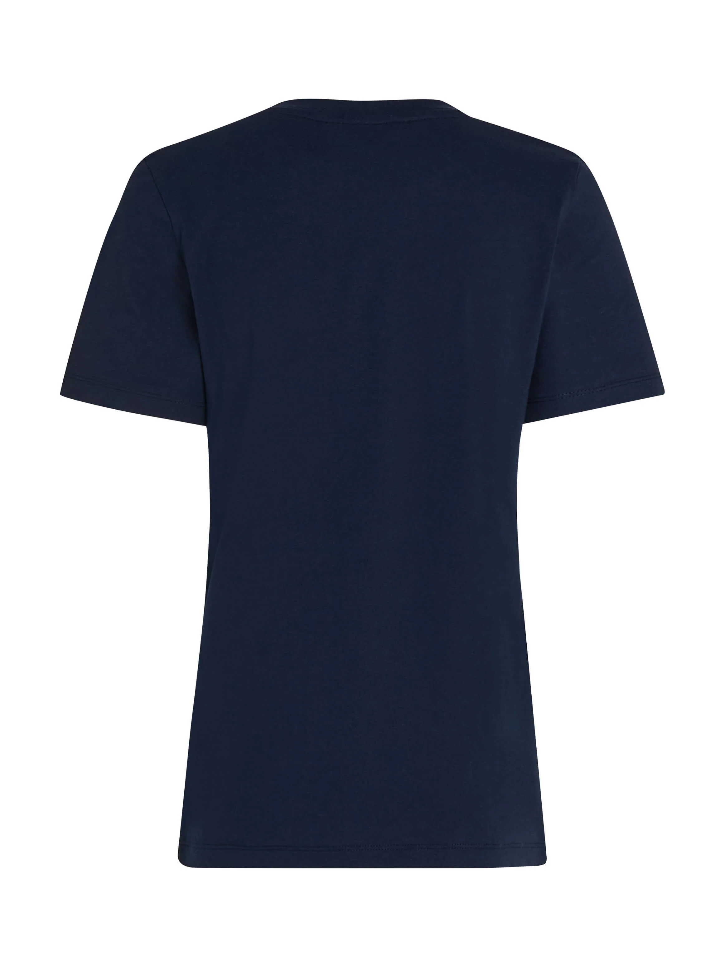 Tommy Hilfiger naisten t-paita, K-REG SCRIPT C-NK TEE SS Tummansininen - Image 4