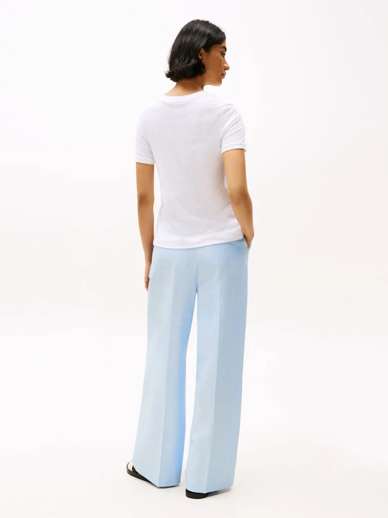 Tommy Hilfiger naisten t-paita, KNOT BOAT-NK SS TEE Valkoinen - Image 2