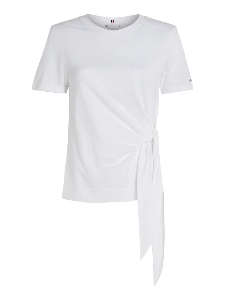 Tommy Hilfiger naisten t-paita, KNOT BOAT-NK SS TEE Valkoinen - Image 4