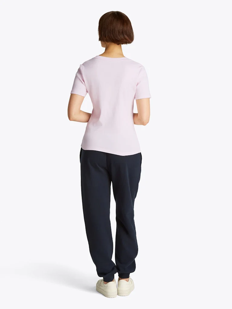 Tommy Hilfiger naisten t-paita, SLIM CODY V-NK SS, C1O Vaaleanpunainen - Image 3