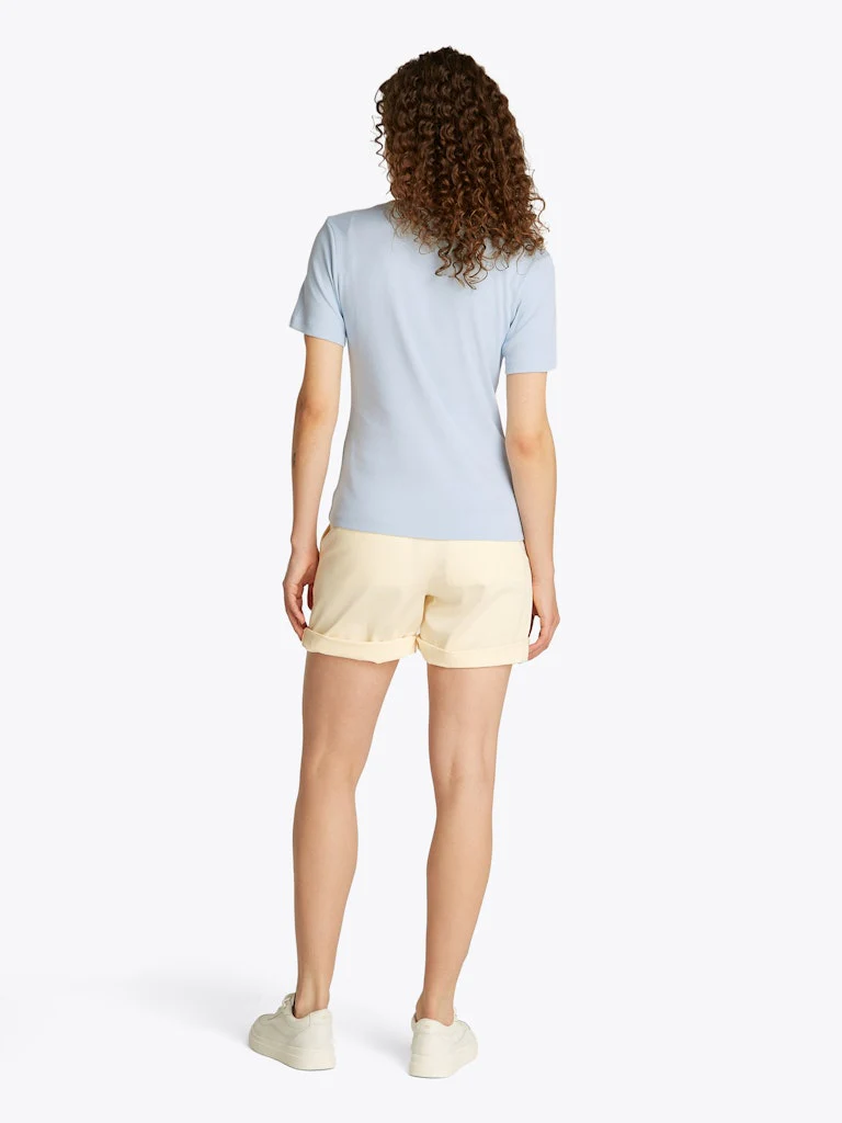 Tommy Hilfiger naisten t-paita, SLIM CODY V-NK SS, C1O Vaaleansininen - Image 3