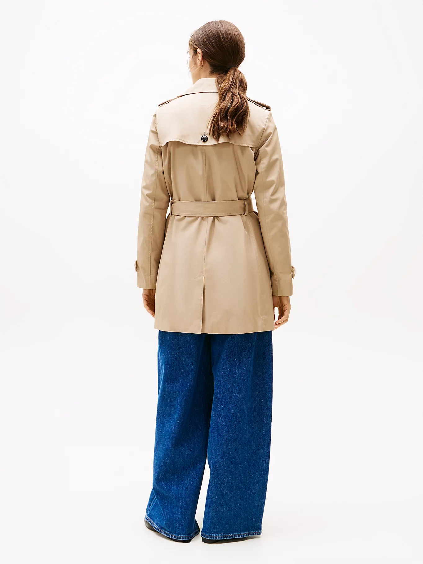 Tommy Hilfiger naisten trenssitakki, HERITAGE SINGLE BREASTED TRENCH Vaalea Beige - Image 4