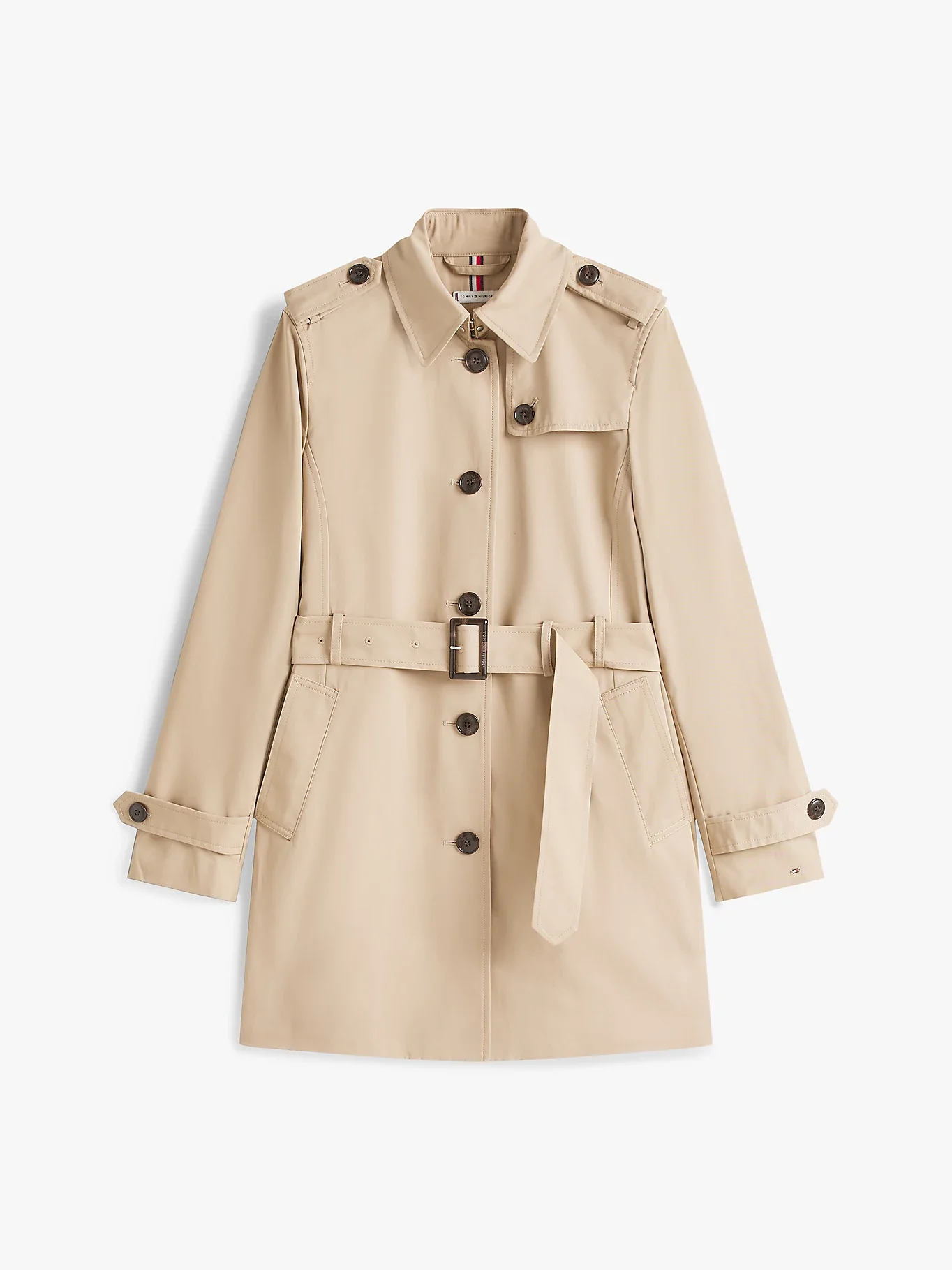 Tommy Hilfiger naisten trenssitakki, HERITAGE SINGLE BREASTED TRENCH Vaalea Beige - Image 5