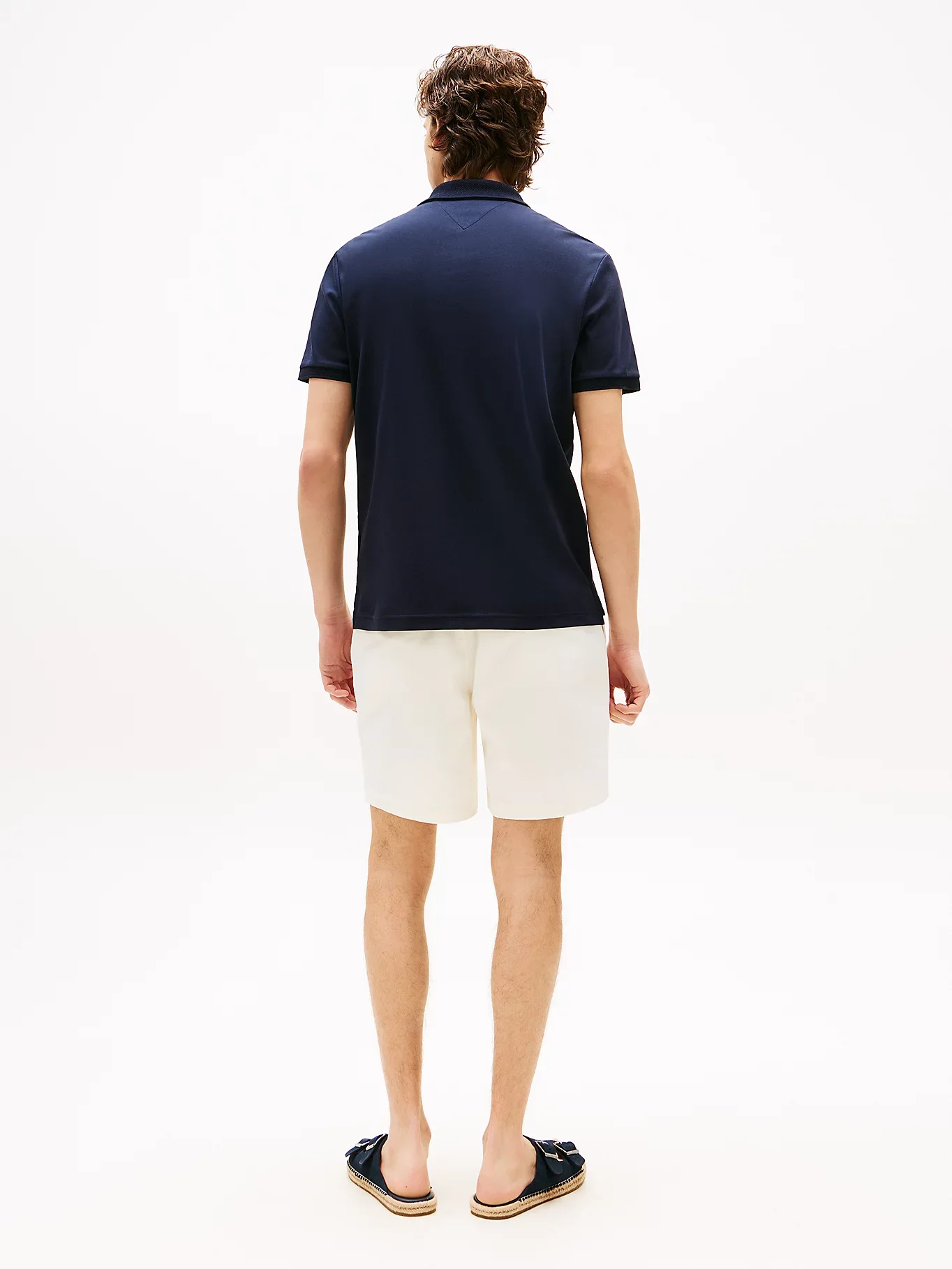 Tommy Hilfiger Regular Signature Zip Placket Polo Shirt Tummansininen - Image 4