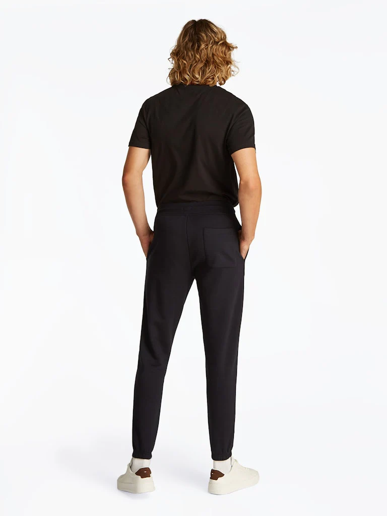 Tommy Jeans miesten collegehousut, TJM SLIM S FLAG SWEATPANT EXT Musta - Image 3