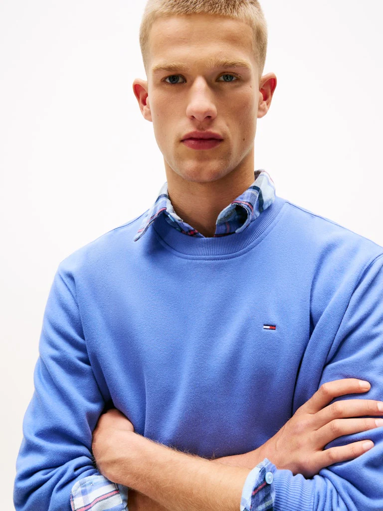 Tommy Jeans Miesten Collegepaita, REG S FLAG CREW Sininen - Image 5