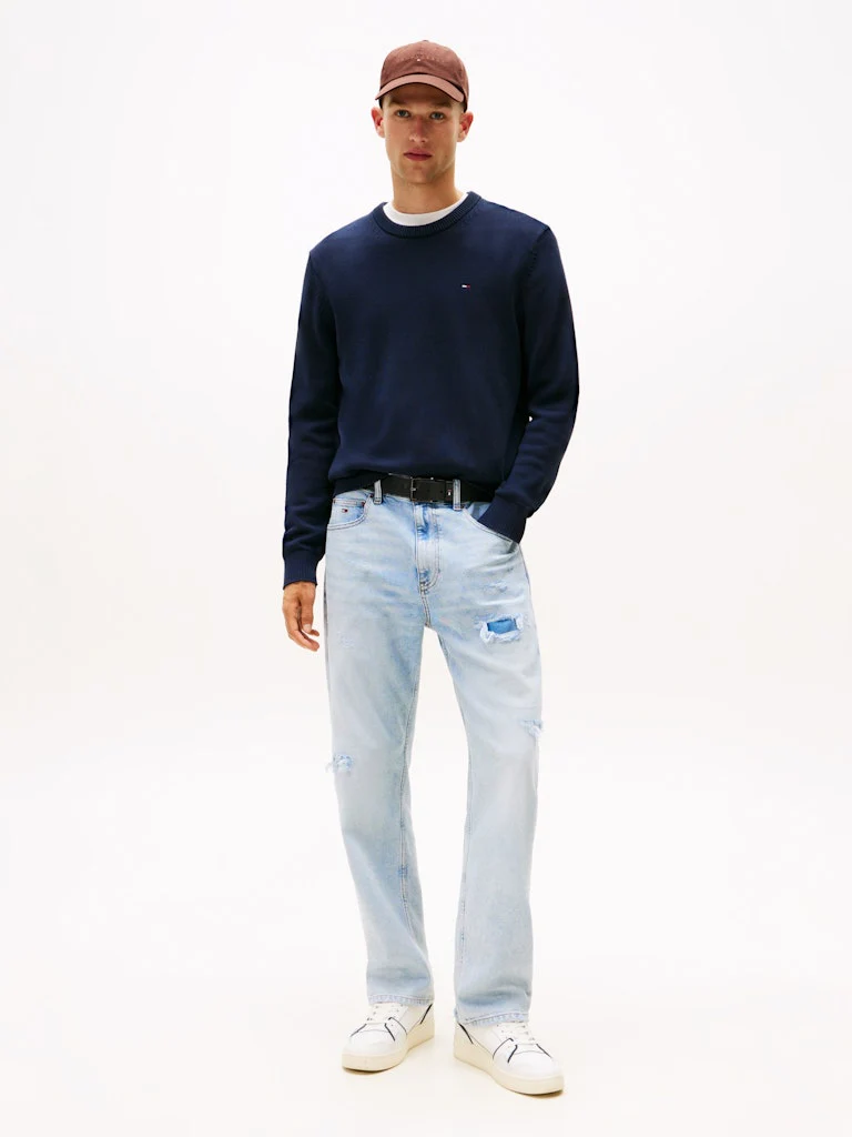 Tommy Jeans miesten neulepsuero, TJM SLIM ESS SWEATER EXT Tummansininen - Image 2