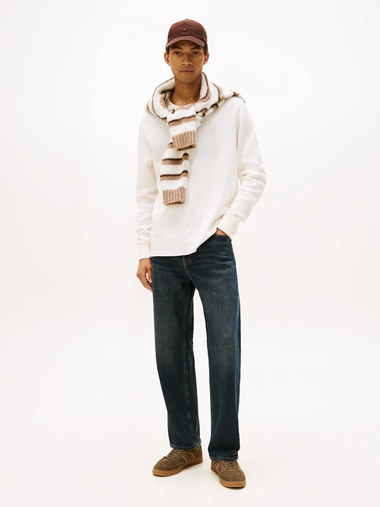 Tommy Jeans miesten paita, TJM SLIM WAFFLE SCRIPT HENLEY Kerma - Image 3