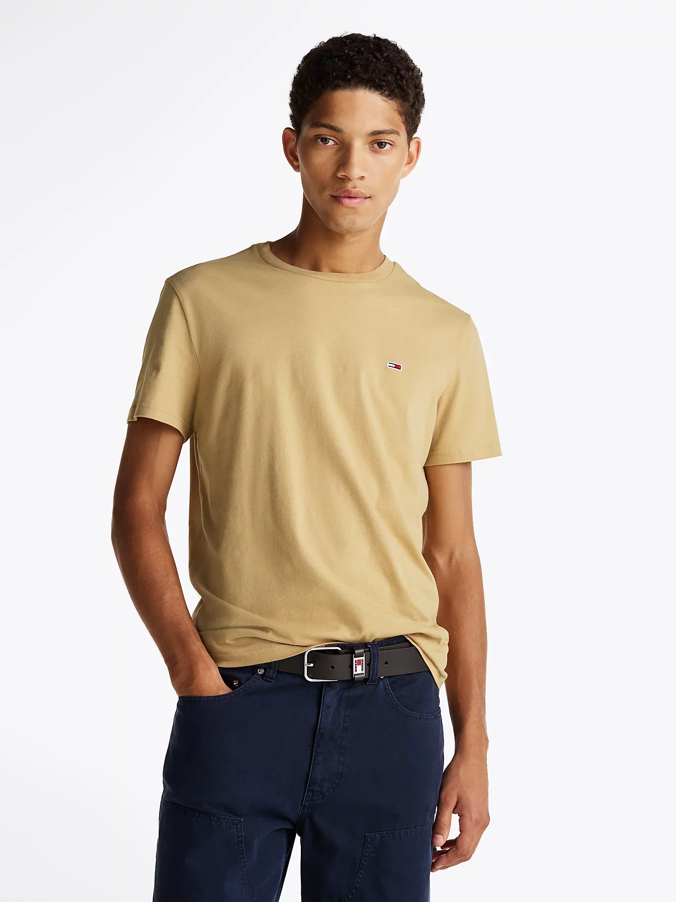 Tommy Jeans miesten t-paita, TJM XSLIM JERSEY TEE Beige
