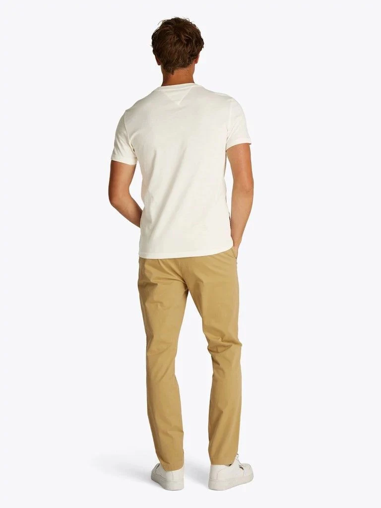 Tommy Jeans miesten t-paita, TJM XSLIM JERSEY TEE Luonnonvalkoinen - Image 3