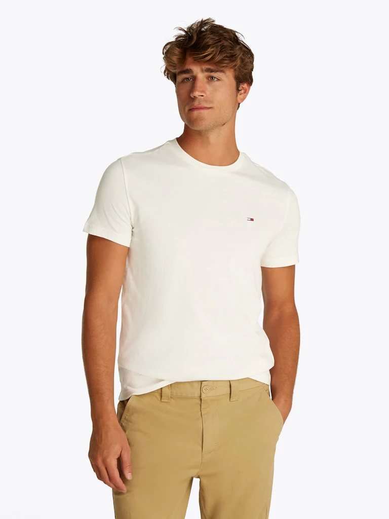 Tommy Jeans miesten t-paita, TJM XSLIM  JERSEY TEE Valkoinen - Image 2