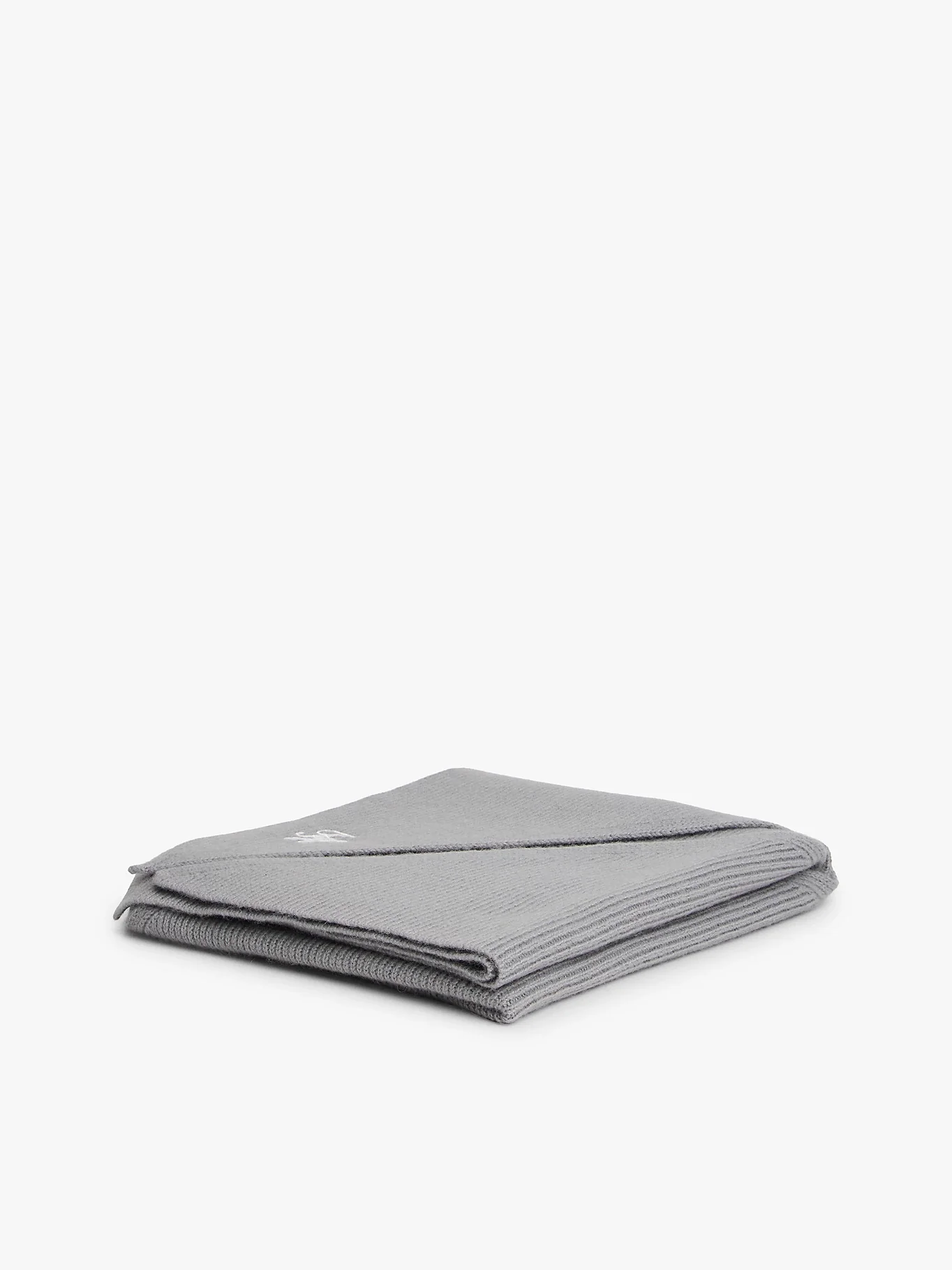 Tommy Hilfiger naisten huivi TOMMY SCRIPT CASH TRIANGLE SCARF, vaaleanharmaa - Image 4