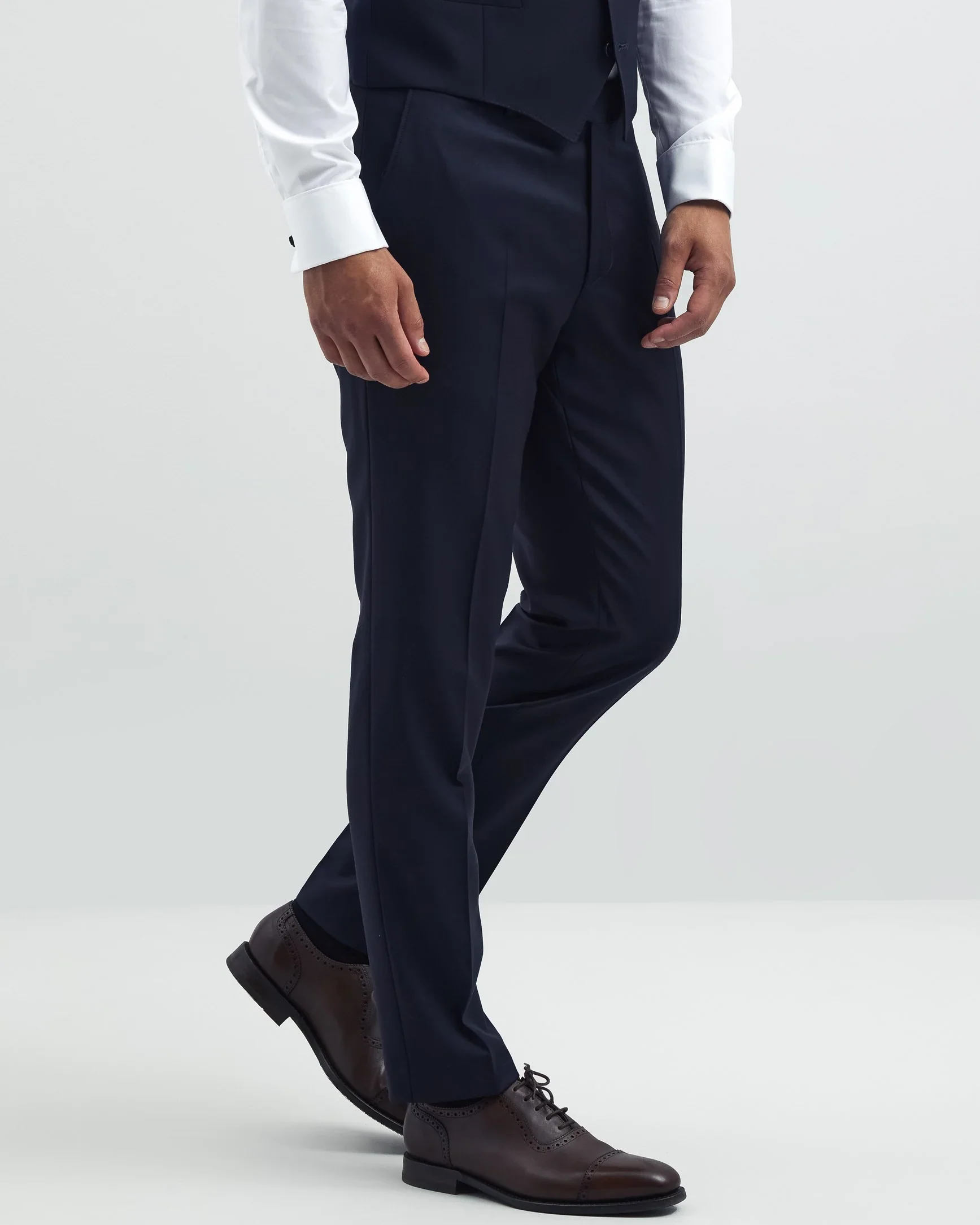 Turo Tailor miesten puvunhousut, HOUSTON Navy - Image 2