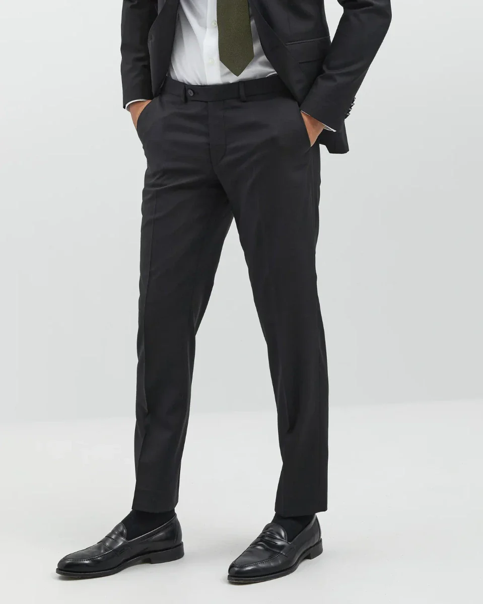 Turo Tailor Suorat Housut, Marzotto Musta