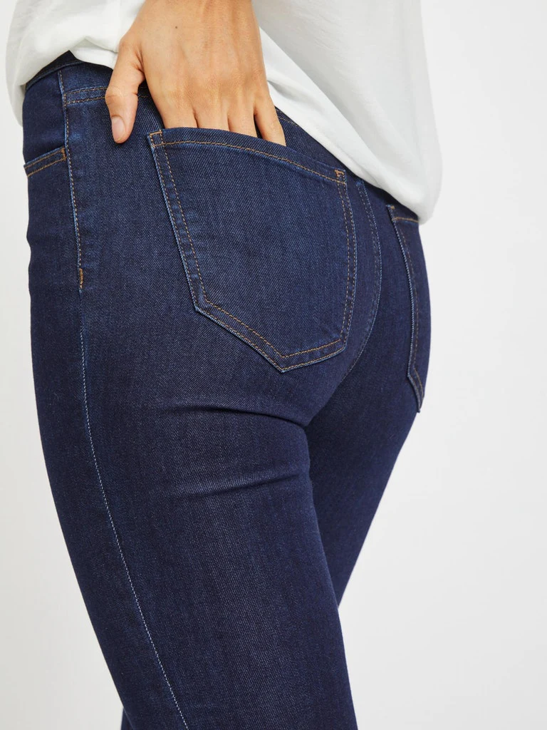 Vila Naisten Farkut, Skinnie Gy Rw Skinny Jeans Tummansininen - Image 5