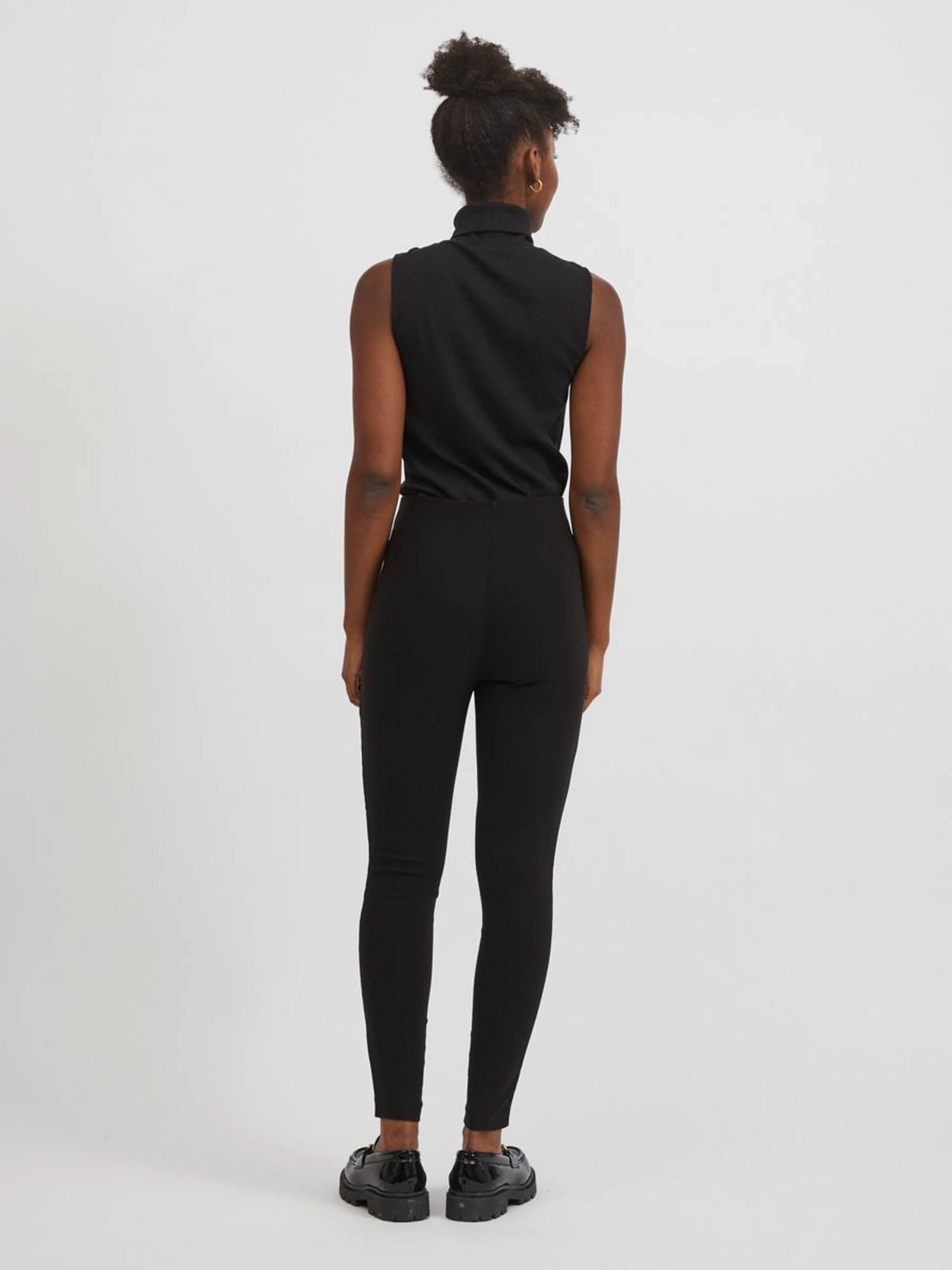 Vila Naisten Leggingsit VILAURA LOU LEGGINGS Musta - Image 2