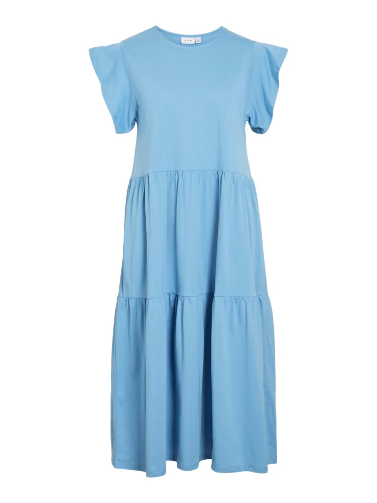Vila naisten mekko, VISUMMER S/S MIDI DRESS Blissful Blue - Image 3